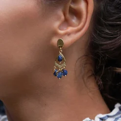 Boucles Laurie Lapis Lazuli