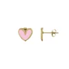 Boucles Lolly rose acier doré or