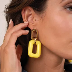 Boucles Léonie jaunes
