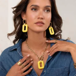 Boucles Léonie jaunes