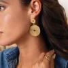Boucles Marina acier doré or