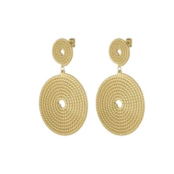 Boucles Marina acier doré or