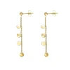 Boucles Médailles rondes doré