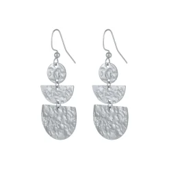 Boucles Mendosa acier argenté
