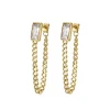 Boucles Mila Strass blanc