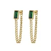 Boucles Mila Strass vert