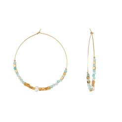 Boucles Mélo Amazonite