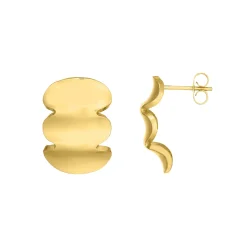Boucles Orine acier doré or