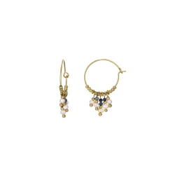 Boucles Paloma pierres et nacre