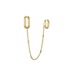 Boucles Prima Earcuff acier doré or