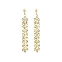 Boucles Rameau acier doré or