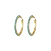 Boucles Riviera strass Bleu