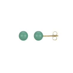 Boucles Rondo Aventurine acier doré or