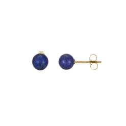 Boucles Rondo Lapis Lazuli acier doré or