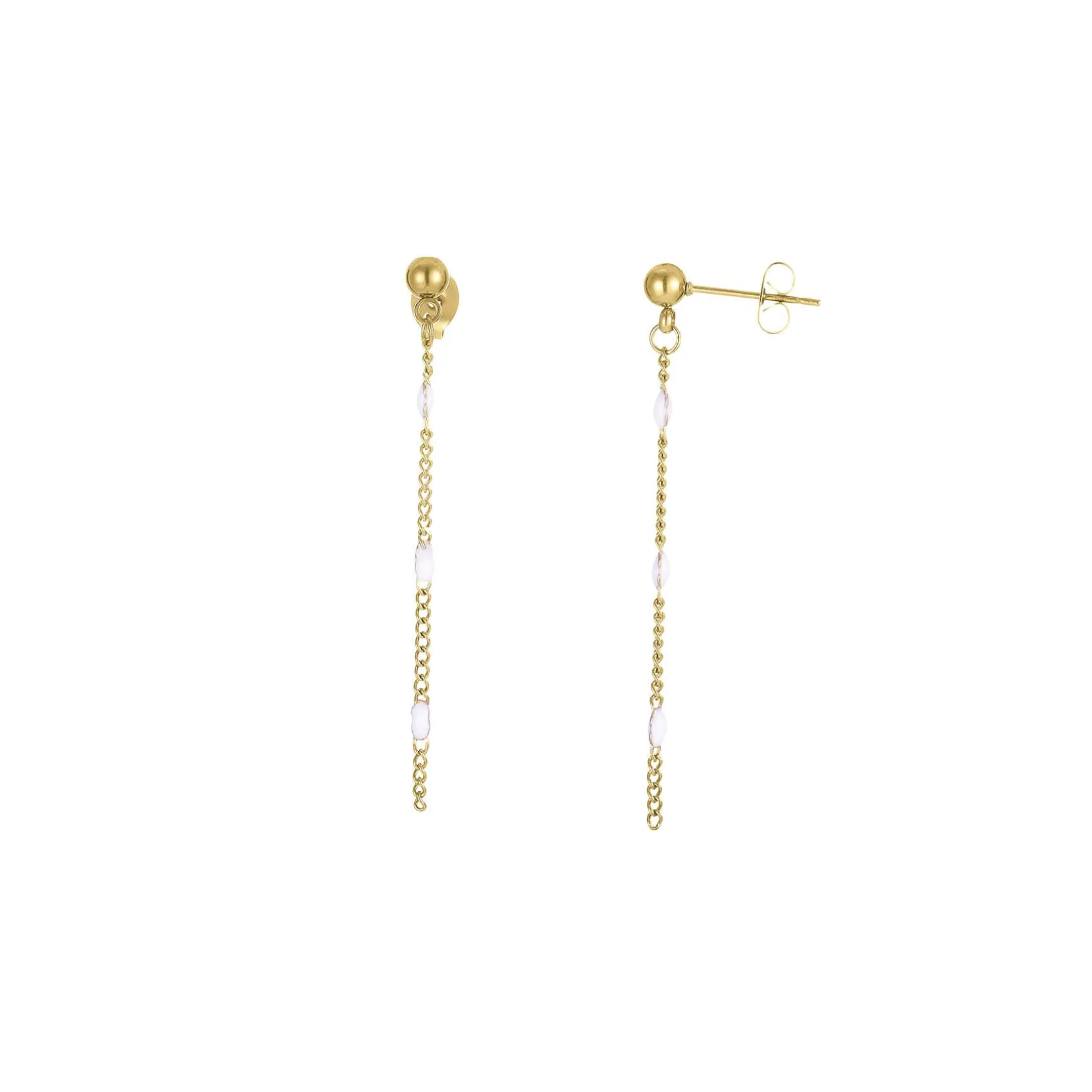 Boucles Rosaire blanches
