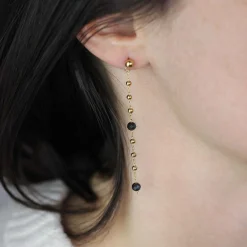 Boucles Rosaire Obsidienne