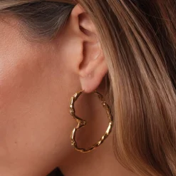 Boucles Rosita Acier doré or