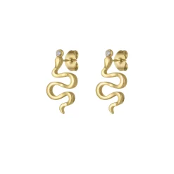 Boucles Serpentin acier doré or