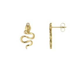 Boucles Serpentin acier doré or