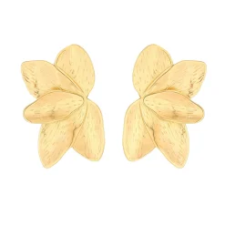 Boucles Sofia acier doré or
