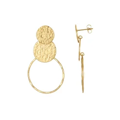 Boucles Solara acier doré or