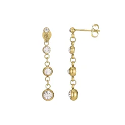 Boucles Storia acier doré or