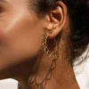 Boucles Sunny acier doré or
