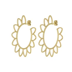 Boucles Sunny acier doré or
