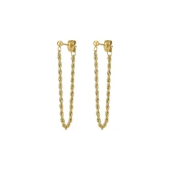 Boucles Torsada acier doré or