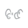 Boucles Twist acier argenté