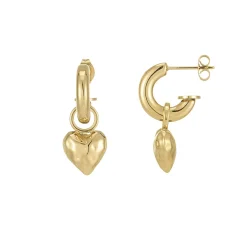 Boucles Valentine acier doré or