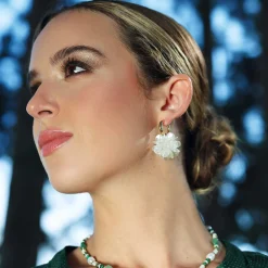 Boucles Victorine acier doré or