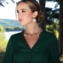 Boucles Victorine acier doré or
