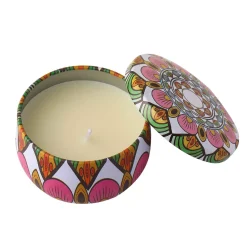 Bougie Mandala blanche