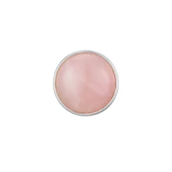 Bouton Snap Pierre Quartz rose
