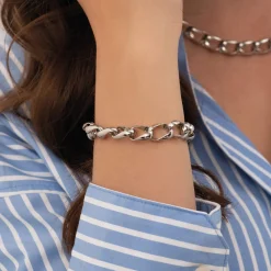 Bracelet Albane acier argenté
