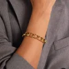 Bracelet Albane acier doré or