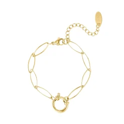 Bracelet Anneau acier Luza Charms