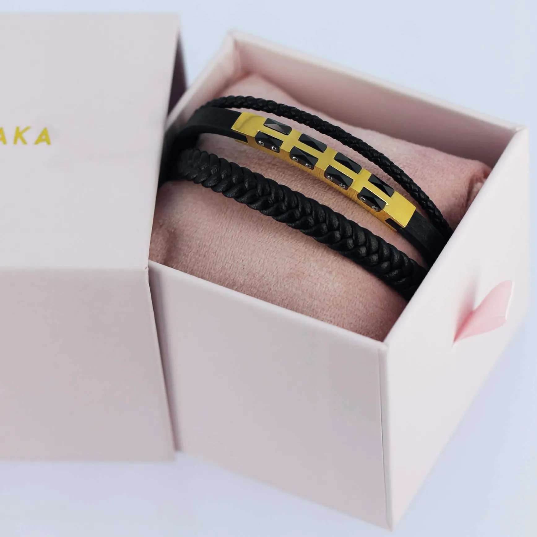 Bracelet Arthur acier doré or