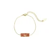 Bracelet Artiste rouge doré or