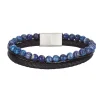 Bracelet cuir et Lapis Lazuli