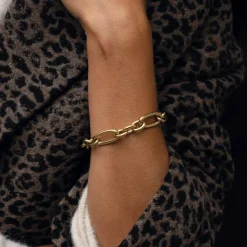 Bracelet Edwige acier doré or