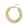 Bracelet Elira blanc acier doré or