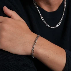 Bracelet Emile acier argenté