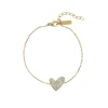 Bracelet Emmy acier doré or strass