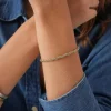Bracelet Erika acier argenté et doré or