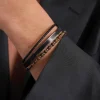 Bracelet Everest pierres oeil de tigre