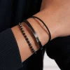 Bracelet Everest pierres agate noire