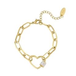 Bracelet Forever acier doré or