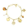 Bracelet Helios acier doré or